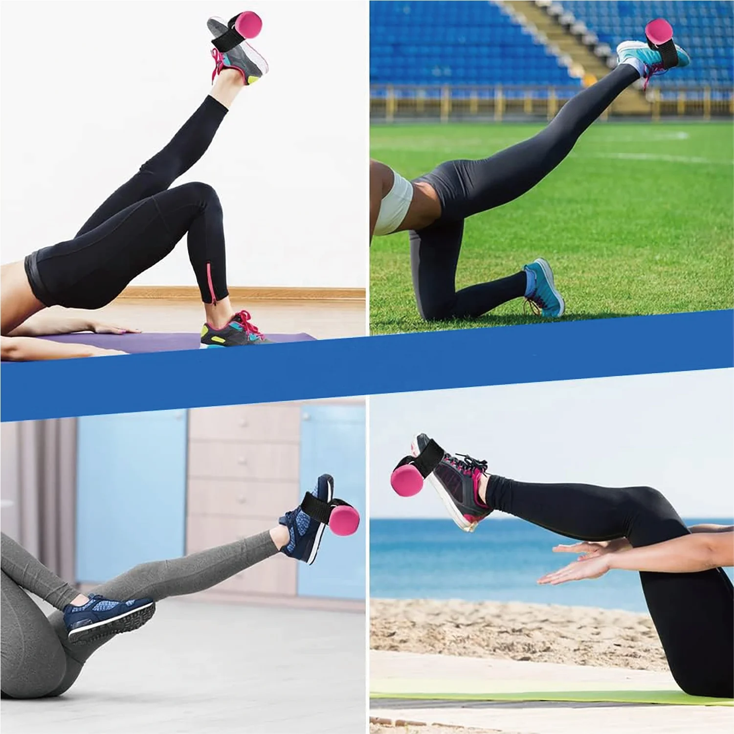 Adjustable Weight Dumbbell Ankle Strap, Dumbbell Foot Attachment for Knees Over Toes Tibia Dorsi Calf Machine, Leg Curl Kickback