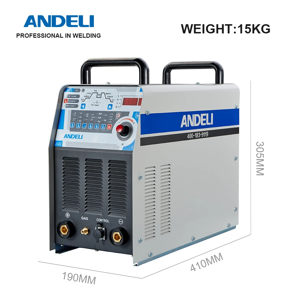  ANDELI инвертор переменного тока dc Цифровой квадратный волновой импульсный tig TIG-250PAC алюминиевых ножках с регулируемой длиной из алюминиевого сплава для аргонодуговой