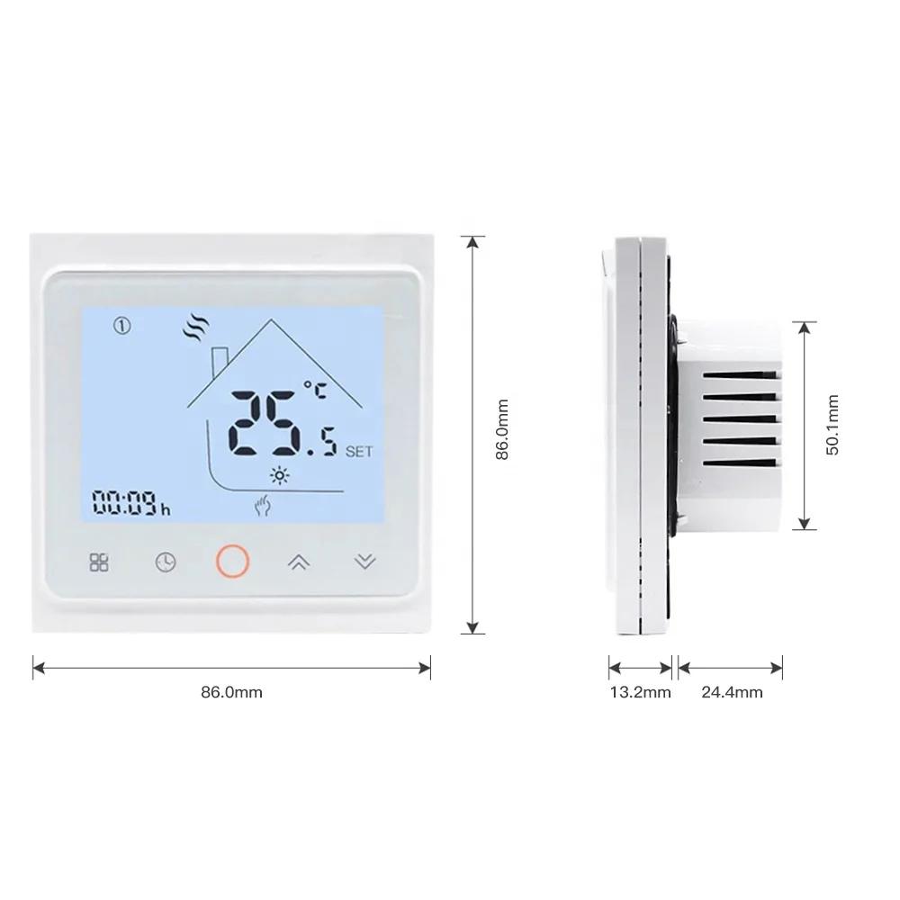 OEM large screen wifi room thermostat for floor heating system