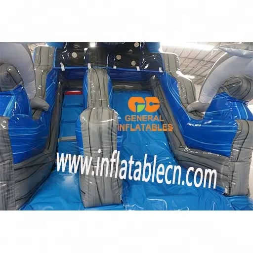 Giant Inflatable Dolphin Wave Water Slide - Perfect for Summer Parties and Water Parks