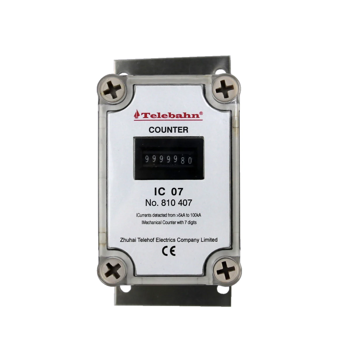 Mechanical Lightning Counter IP65 Water/Dust Proof CB CB Telebahn IC 07 New Improved Impulse Counter 7 digit