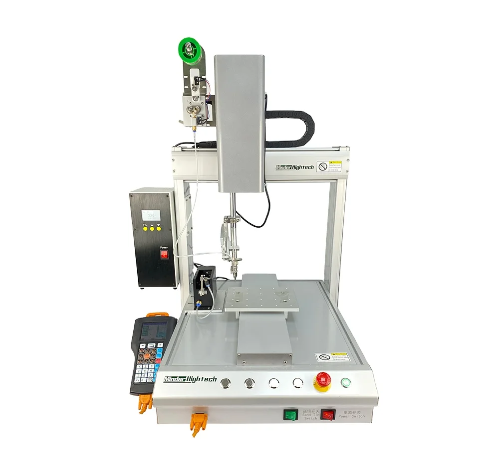 automatic soldering robot single head rotating pcb circuit board LED lamp beads USB data cable soldering machine/soldeing robot