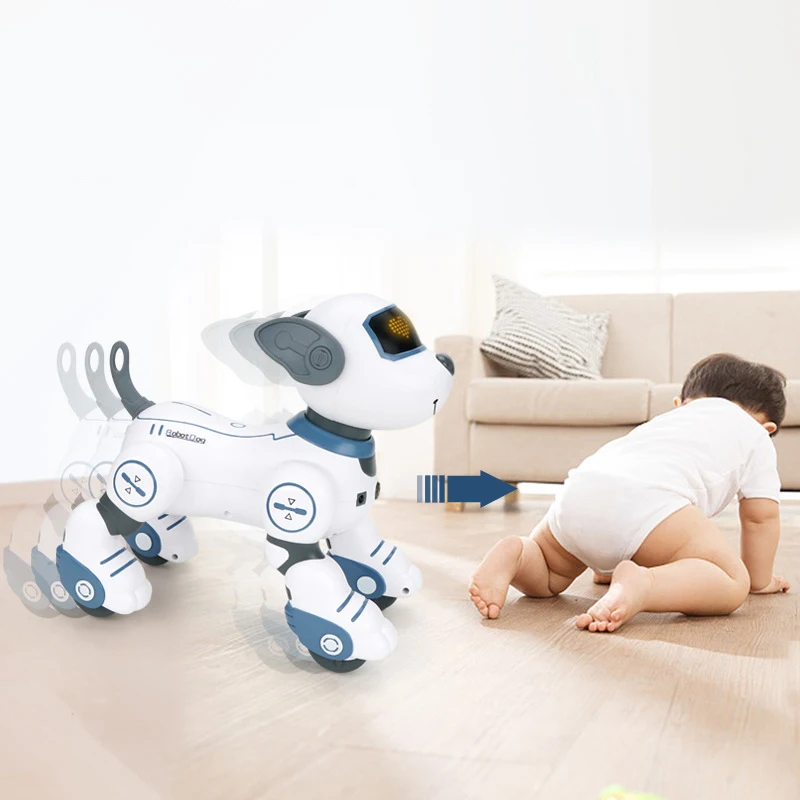 Infrared Smart Remote Control Robot Dog Electric Walking Stunt Dance Performance Smart Dog Robot Toy For Kids Rc Electronic Pets