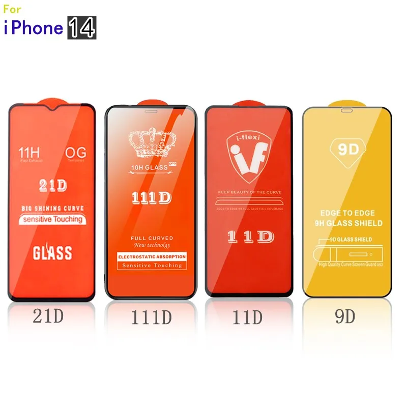 Cr 0.33mm 2.5D 9D 18D 21D Tempered Glass Screen Protectors for iPad for iPhone 13 14 15 pro max Mobile Cell Phone