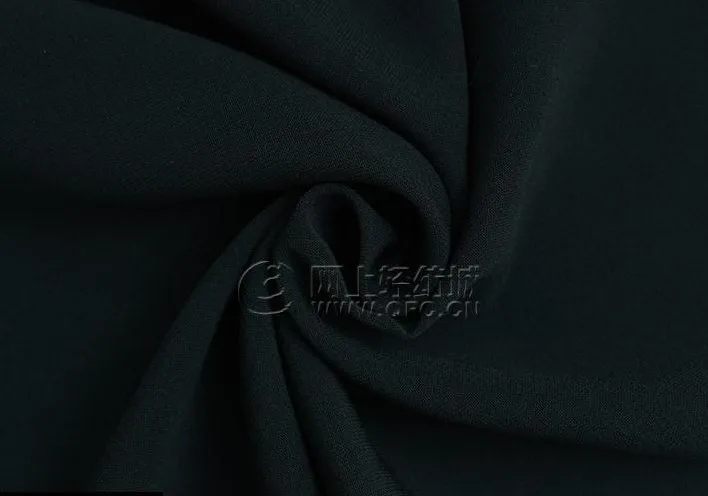 120g Polyester  Nida Fabric With Jima 50d+50d Woven Korean Black Arabian Black Robe Fabric For Abaya Cloth