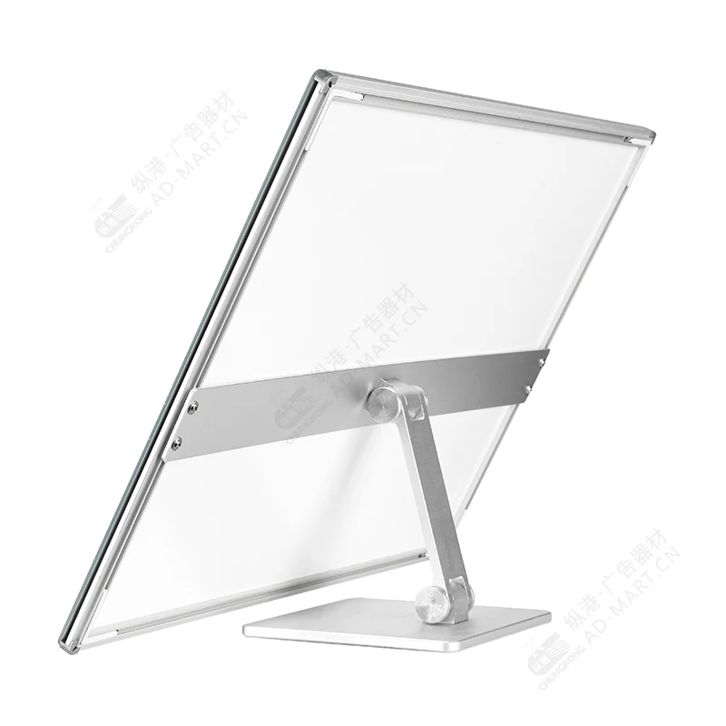 A4 Tempered Glass Customized Size Slim Thin LED Photo Tempered Glass Light Box Advertising Display LED Poster Frame