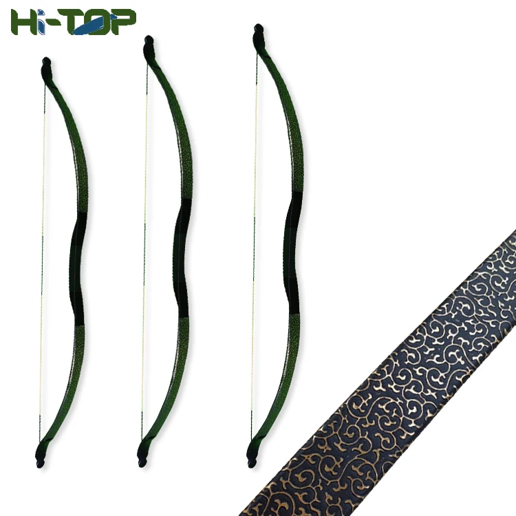 Hi Top 40lbs green Hunting Bow Traditional Recurve Hunting Arrows Core Archery 30Lbs Bow And Arrow Turgkish Hungarian Horse Bow