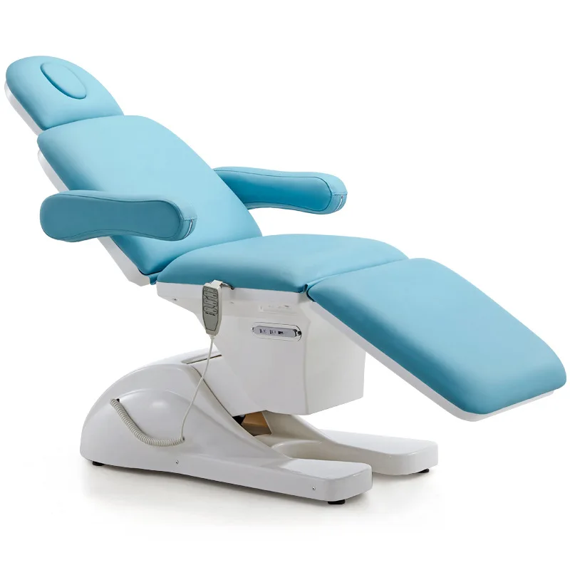 Modern beauty salon furniture eyelash spa massage table white facial bed electric massage bed