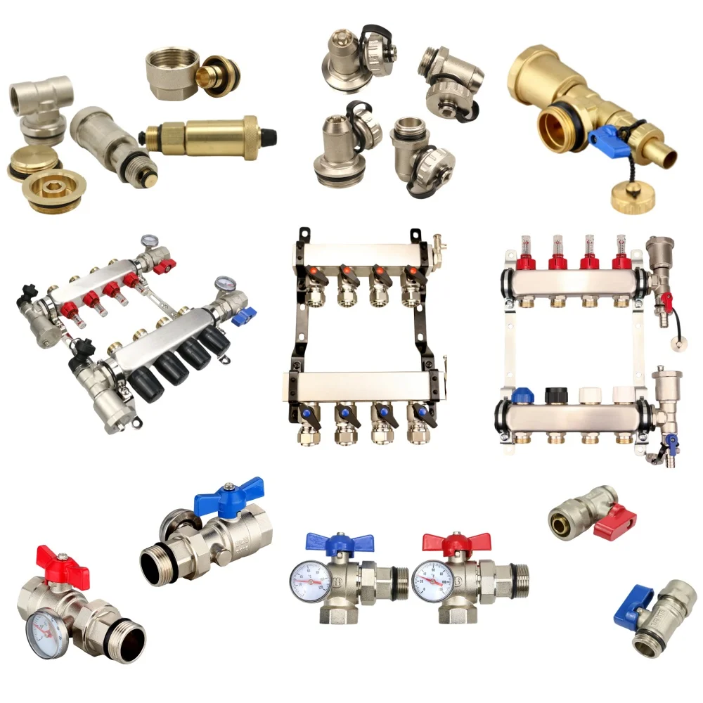 Hydronic Underfloor Heating Manifold Thermostat Floor Heating Systems & Parts for House