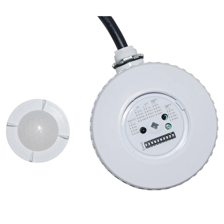 IP65 UL Bi-Level dimming waterproof light led plastic case housing movement mini pir sensor
