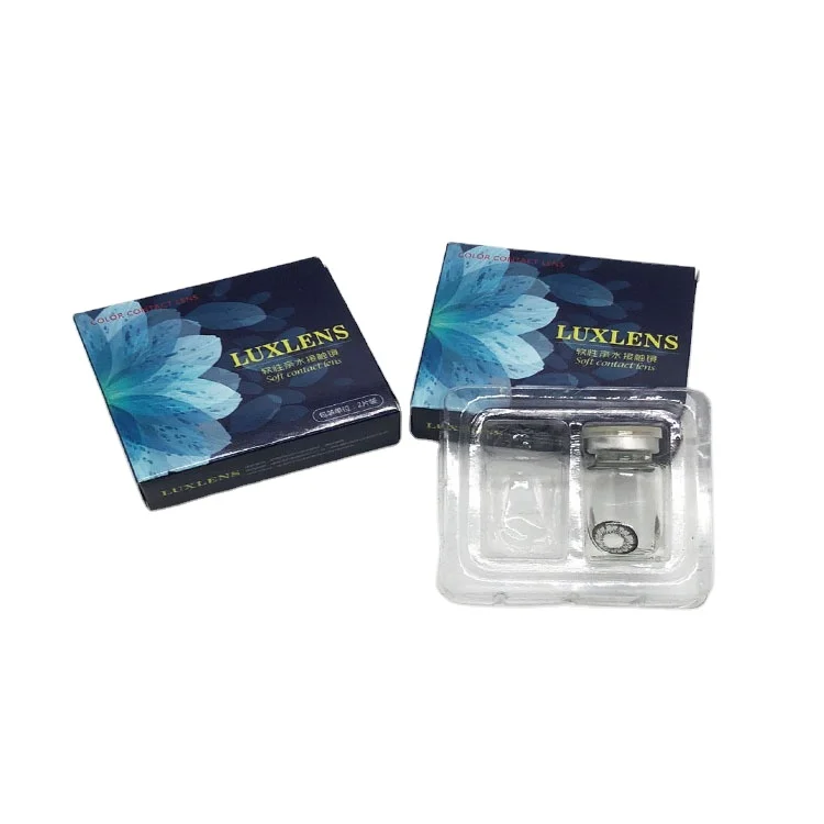 Contact lenses packaging with case paper card small package box