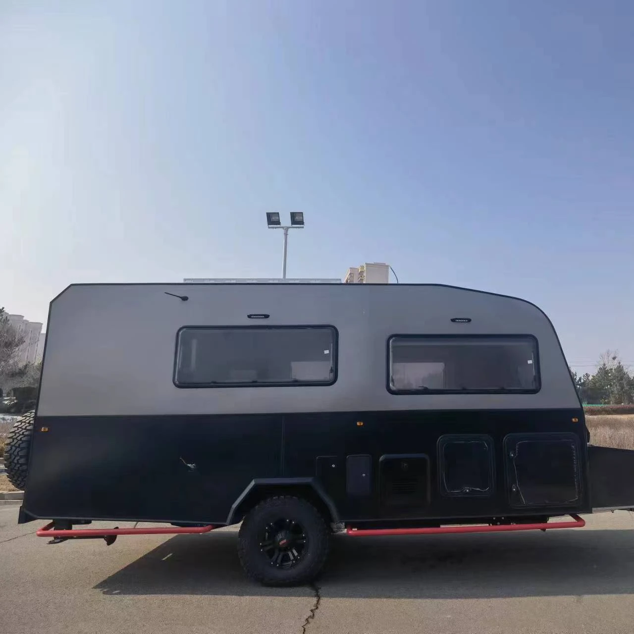 2023 hard floor off road Australia standard camper mini caravan mini camper trailers tear drop camper trailer