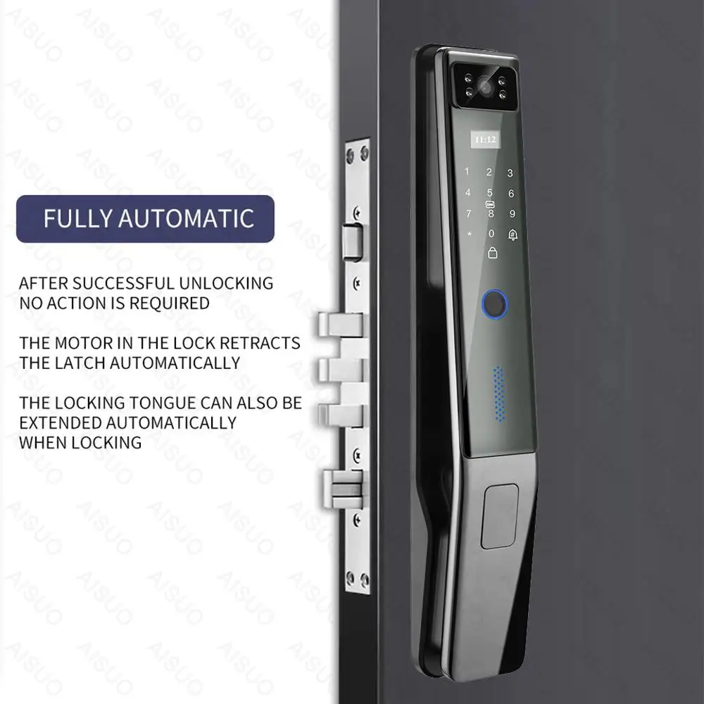 Лидер продаж, Wi-Fi-приложение TUYA, Электрический дверной замок, умный биометрический дверной замок с отпечатками пальцев