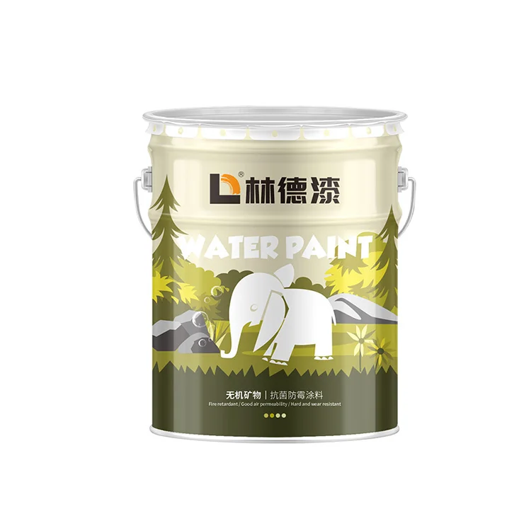Оптовая продажа от производителя, неорганическое минеральное полное покрытие, грунтовка для наружных стен, краска с жидким покрытием 0,6 мм-1 мм Linde Qi Barrel(20 кг)