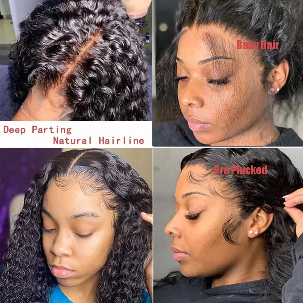 Transparent Swiss Lace Front 13x4 100% Vietnam Hair Wig Ladies Hair Wigs Kinky Wig Curly Hair for Black Women