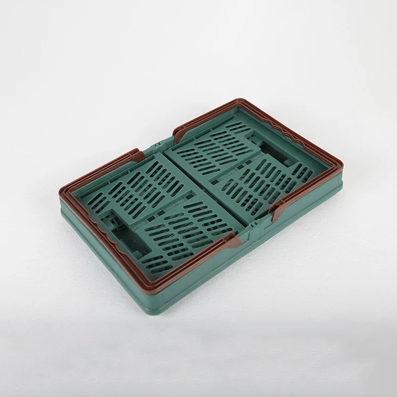 Высокое качество пластиковый складной контейнер для покупок корзина для хранения для супермаркета и домашнего хозяйства