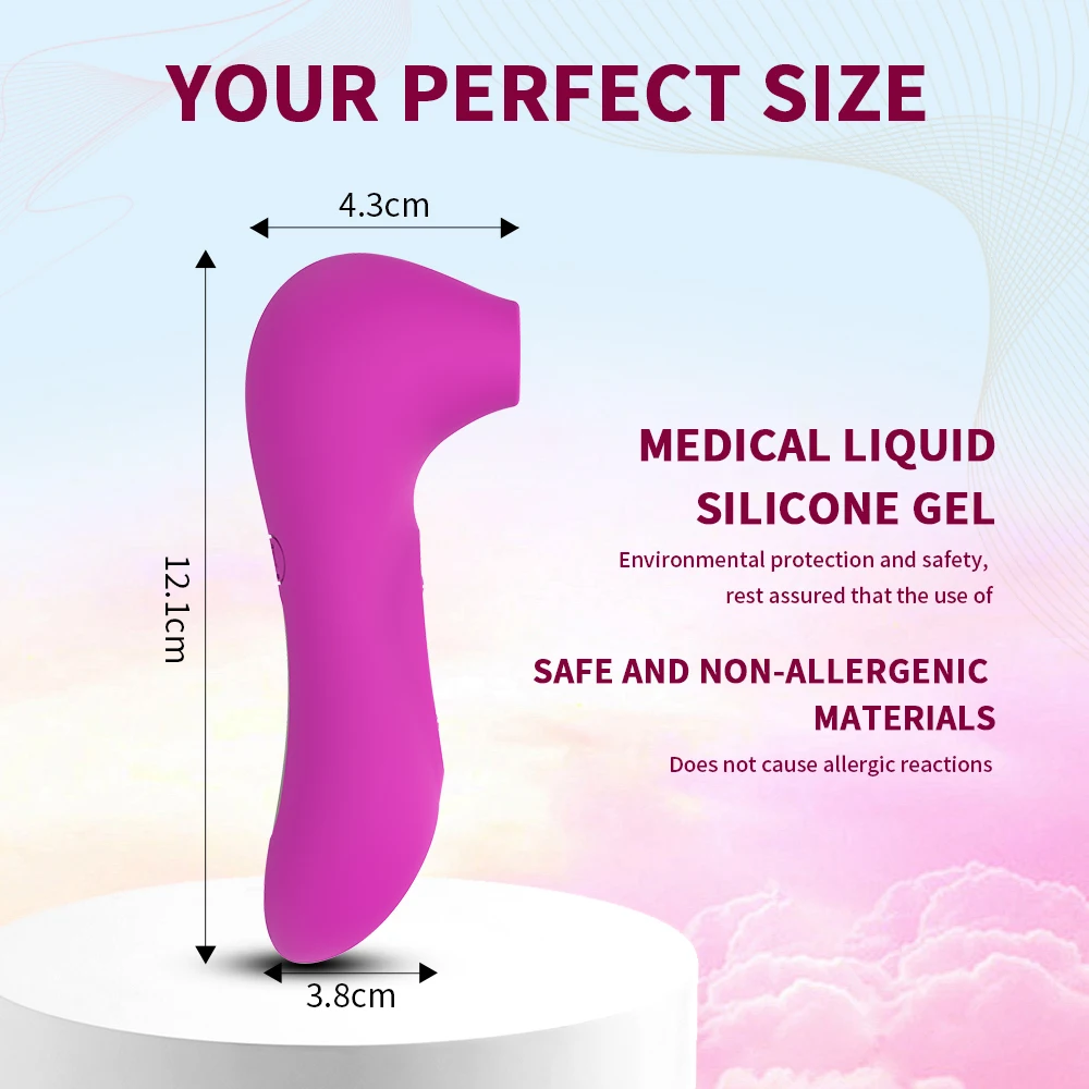 Air-pulse Vibrator  Frequency Sucking Mode Female Vibrator Clitoris Stimulator Sex Toy
