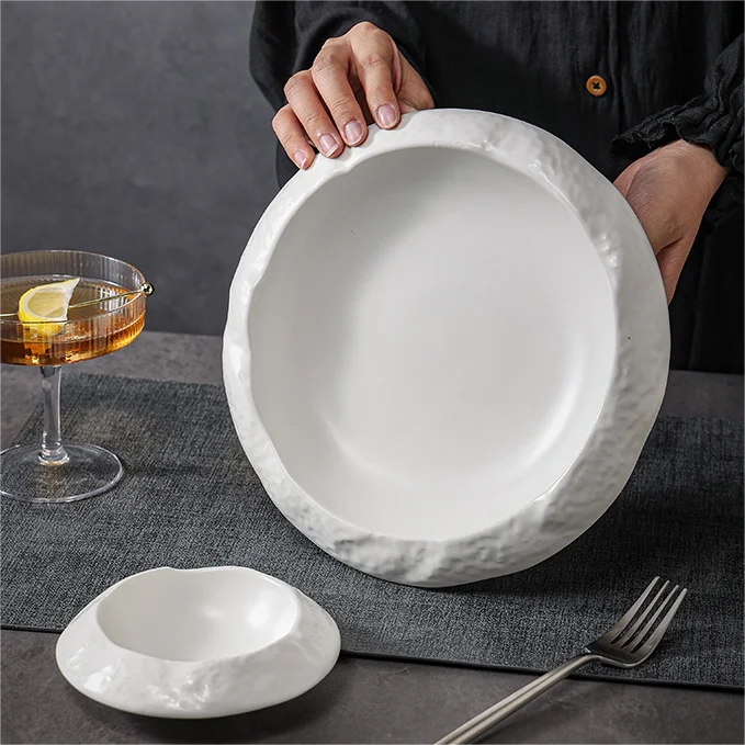 Luxury Other Hotel Banquet Ceramic Plate White Vaillelle Lux Assiettes Dessert Molecular Gastronomy Dishes & Plates Restaurant