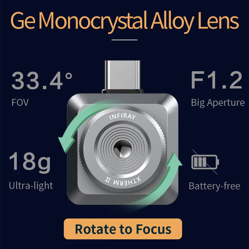 InfiRay T2L Powerful Mobile Phone Infrared Imaging Measuring Thermal Camera Set For Smartphones