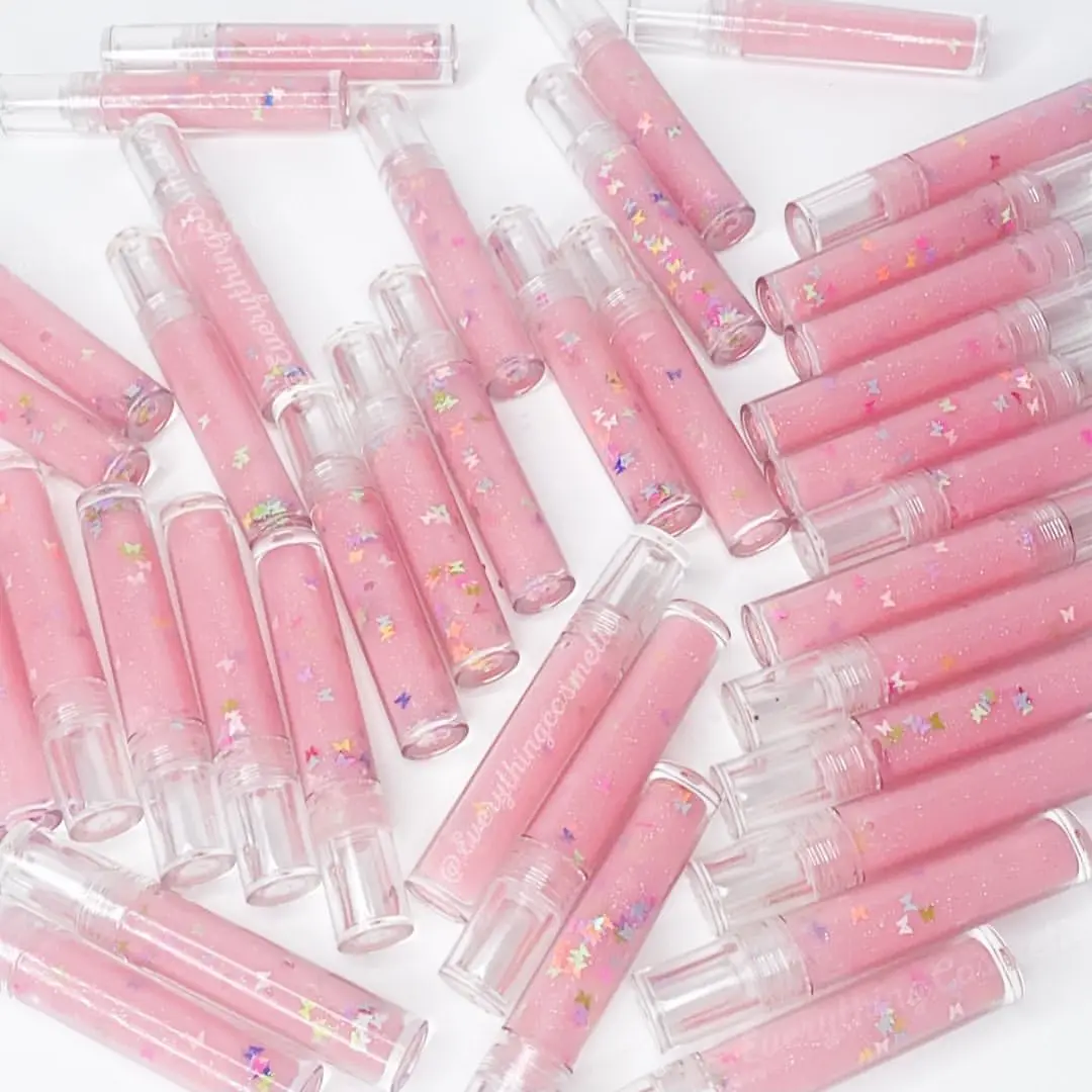 Круглый прозрачный тюбик для блеска губ прозрачная упаковка Пустые контейнеры