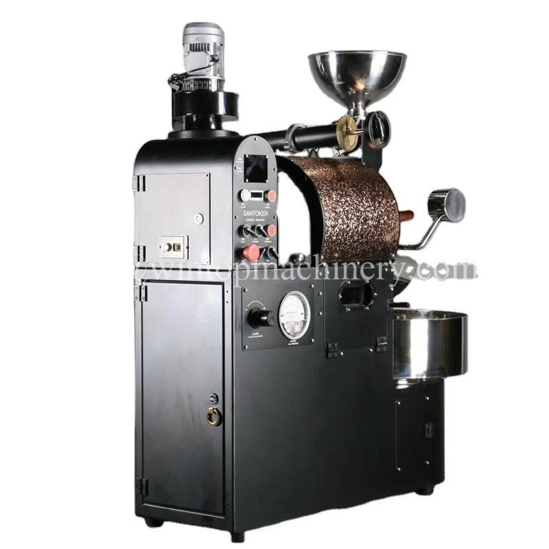 santoker WS-3kg automatic gas-fired coffee bean roaster made in China for coffee shops
