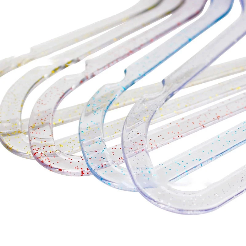 Custom Logo Transparent Acrylic Coat Hanger Acrylic Clothes Rack