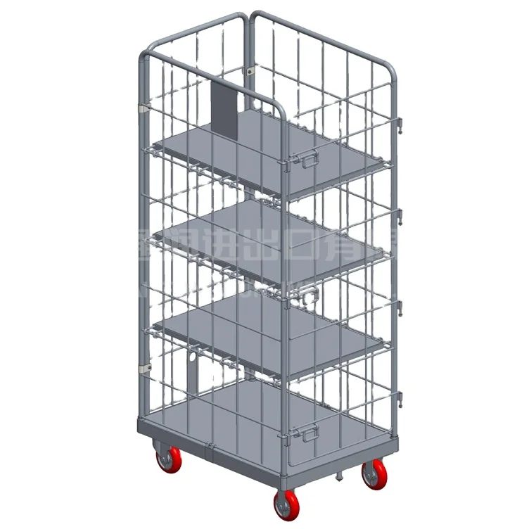 Torin SWK1042-P3 Multi layer folding material handling steel roll container	roll cart