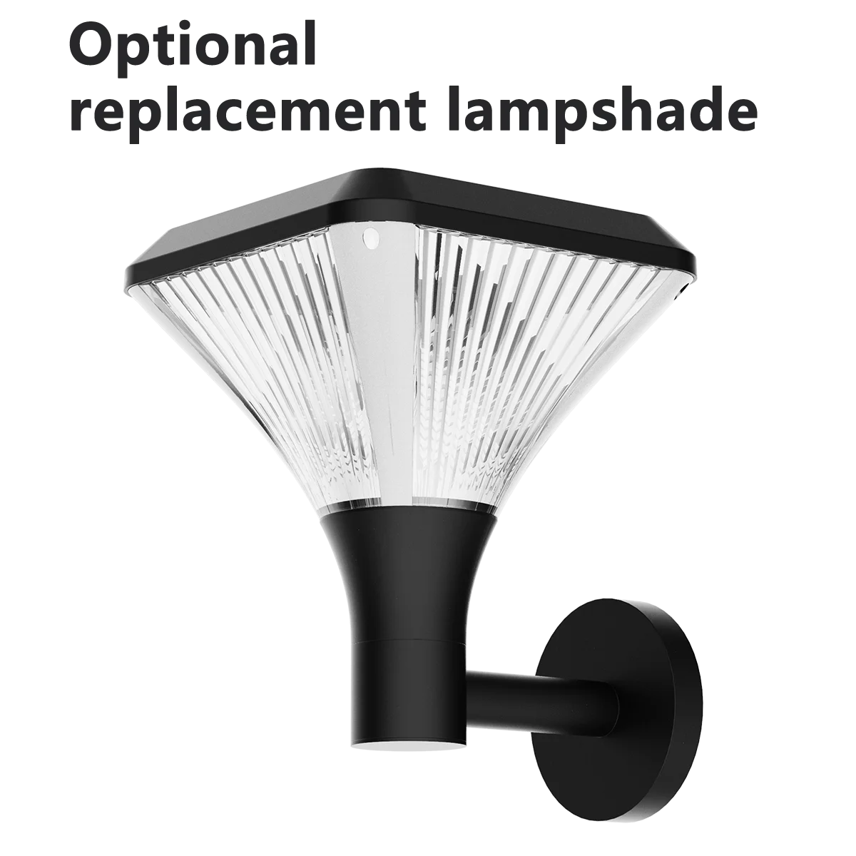 Die-Casting Aluminum Solar Wall Light with 4.5W Panel and 8000mAh Battery Solar garden light Commercial solar light ENAC43400