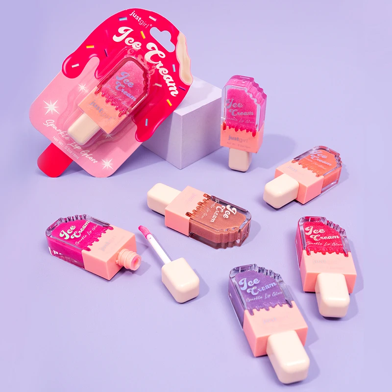 Private Label Children Makeup Vendor Cute Lip Gloss Mini Suitcase for Kid Lipgloss  Kid Lip Stick Children Lip Stick
