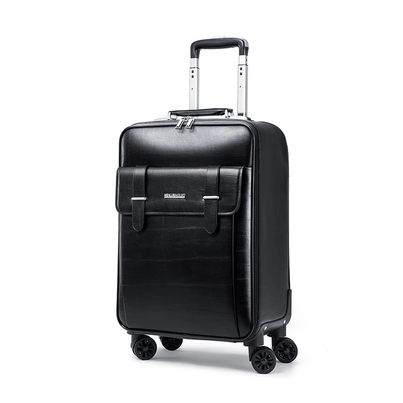 Wholesale pvc zipper luggage design travel  trolley case custom portable hard shell lightweight safety carry on suitcase