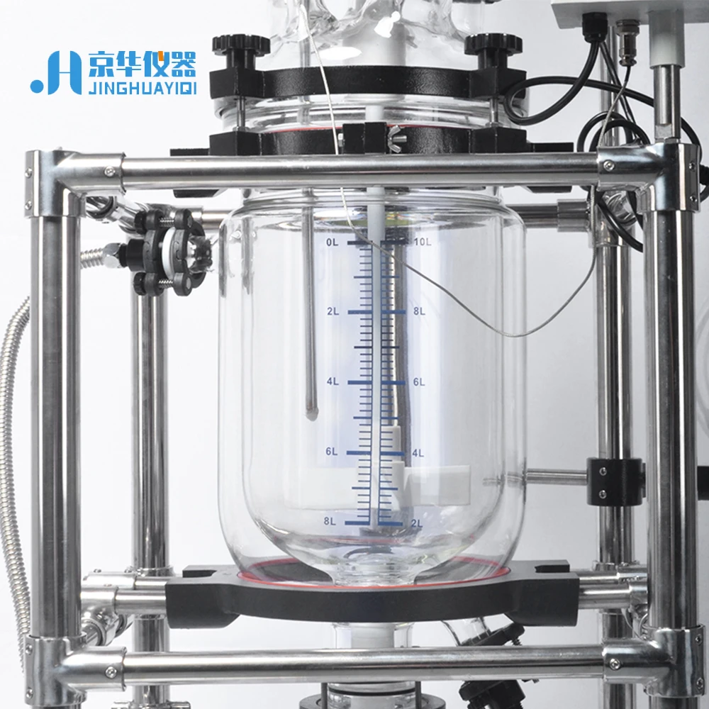 10L Chemical Reactor Bioreactor Jacketed Glass Reactor Manufacturer