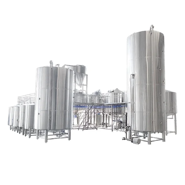 1000L 2000L 5000L 10000L 15000L 5 vessel brewhouse beer brewery brewing system equipment