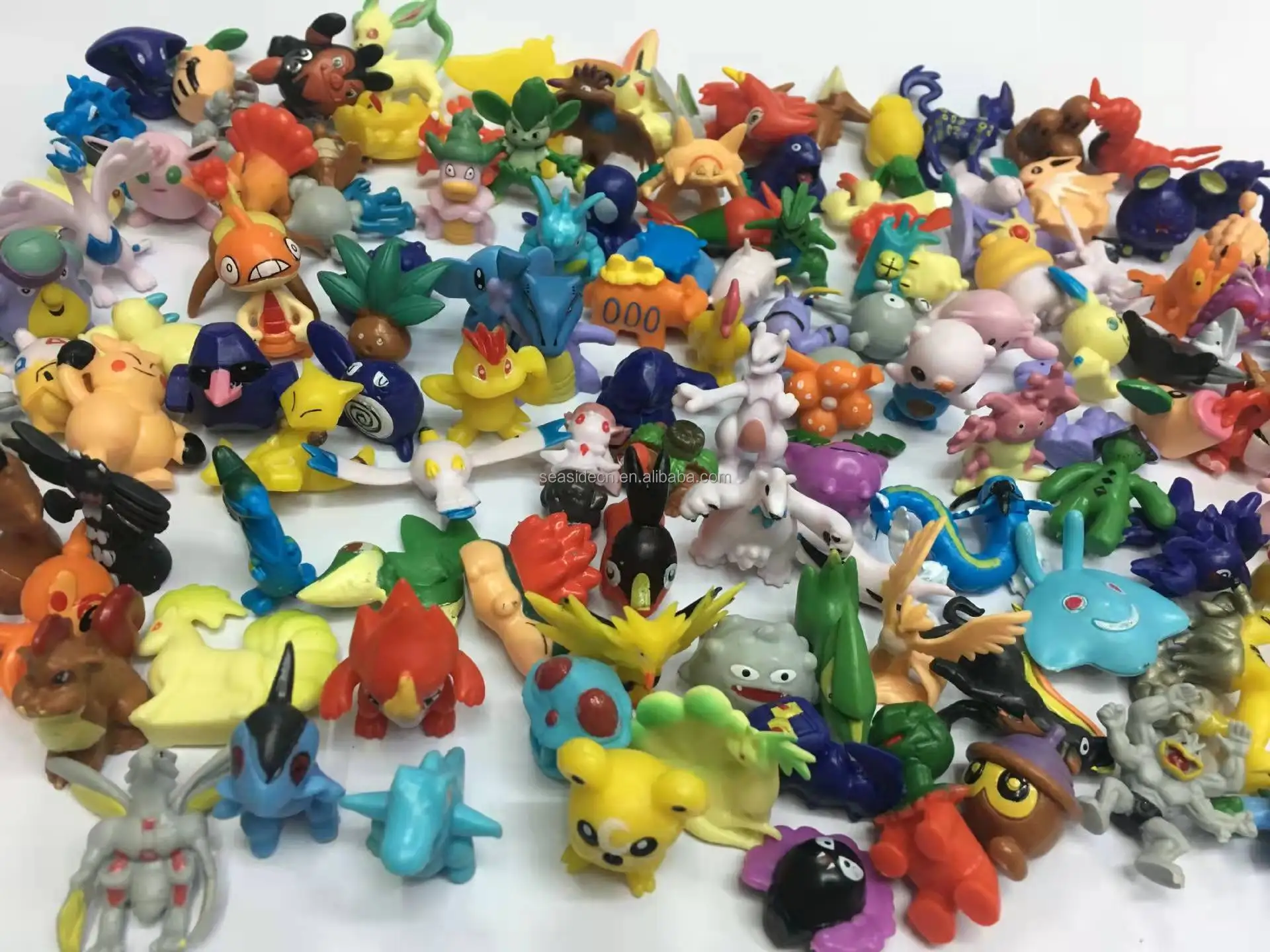 Wholesale mini Child  Poke mon FiguresToy 144 Models Small PVC Cartoon toys Figures Toys For Kids