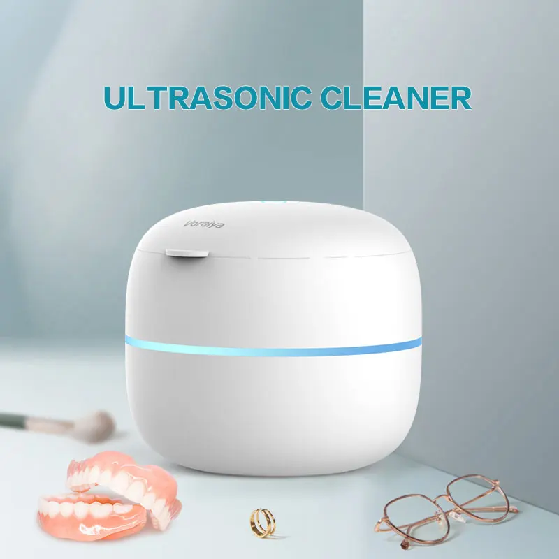 Portable High Frequency Ultrasonic Cleaner Jewelry Watch Glasses Cleaner Machine Denture Teeth Retain Braces UV Cleaner