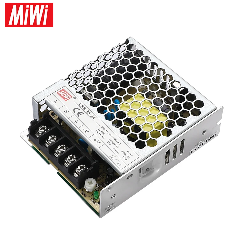 MIWI LRS-35-24  Yueqing Manufacturer LRS 35W slim Power Supply 24VDC 1.5A for CCTV