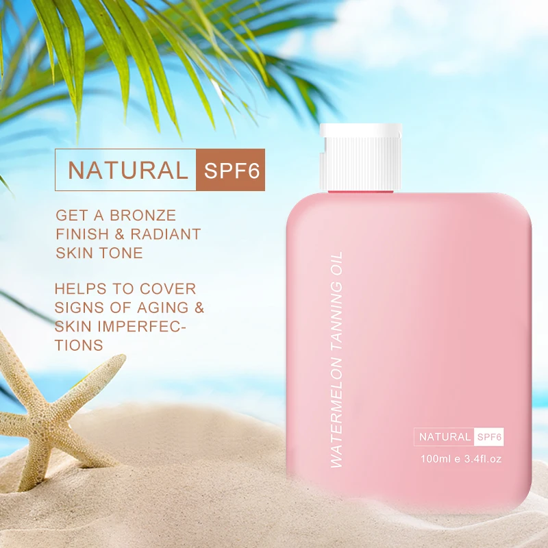 jiajie OEM Private Label sunscreen oil UV protection accelerates tanning oil