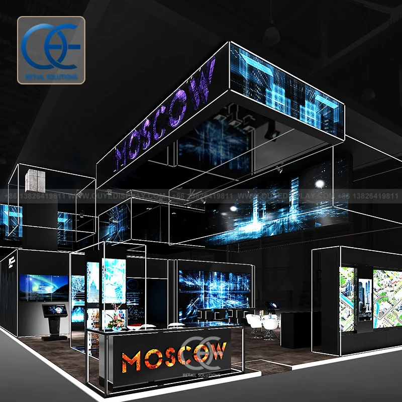 Supplier Aluminum Rack Stand Led Lighting Display Stands Car Exhibition Exhibition Display Stand For Booth