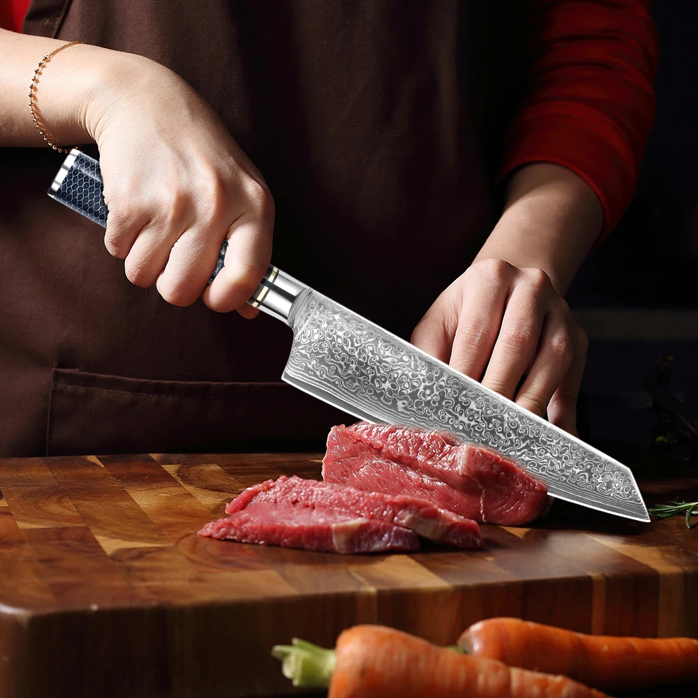 Professional 8 Inch High Carbon Damascus Kitchen Chef Knife