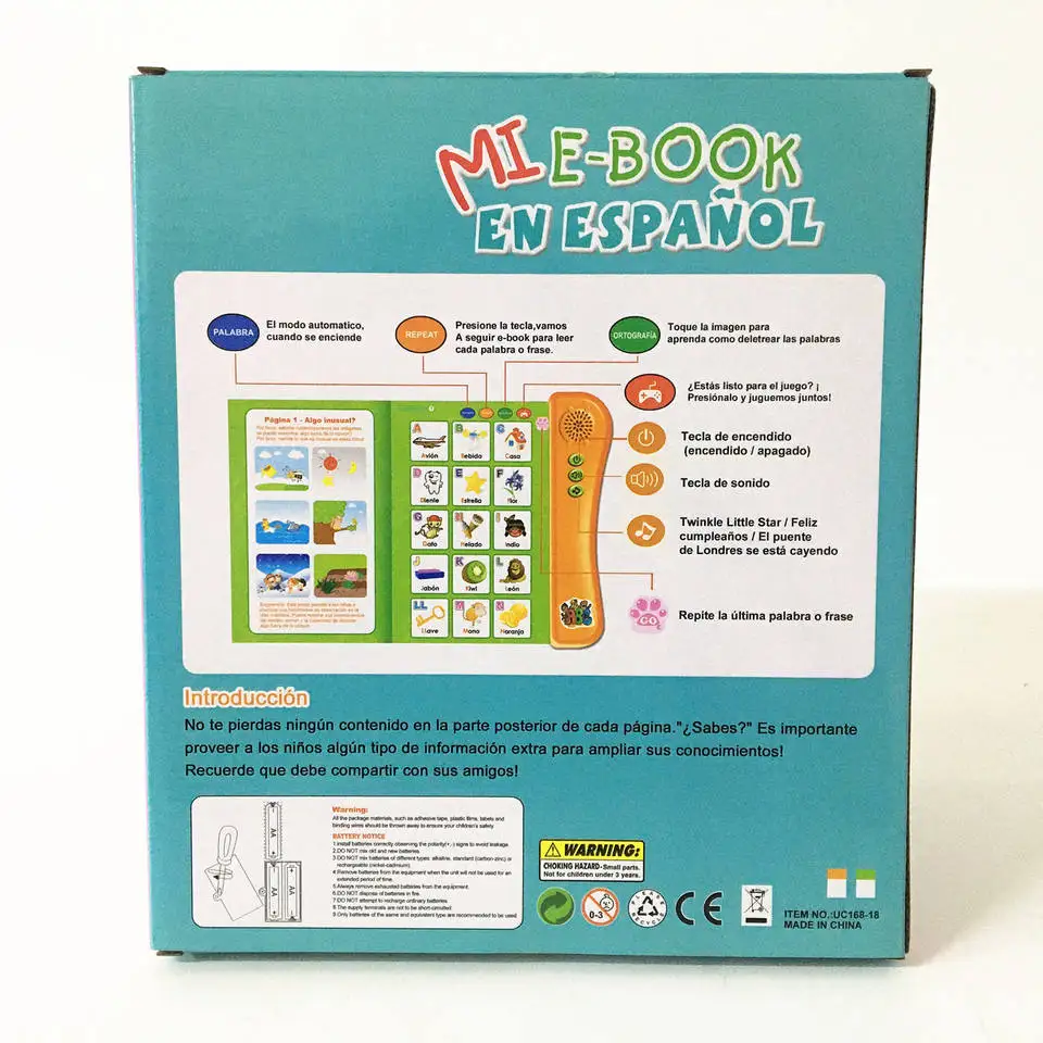 Infantiles Electronic Educativo DidaTemprano Libros En Espanol Para Ninos Children Learning Electronic Sound Book