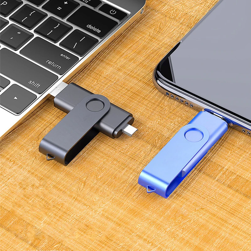 Wholesale cheap OTG 2 in 1 usb2.0  flash drives 128gb 64 Gb 2GB 32GB 16GB 16 gb 8GB usb flash drives stick