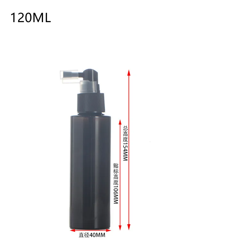 Plastic Spray Bottle with Short Throat Sprayer White Black Transparent 60ml 100ml 120ml 150ml 200ml 250ml