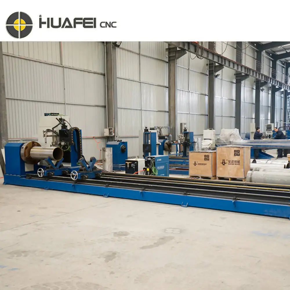 HUAFEI Cnc 5 Aixs Pipe Tube Intersecting Line Plasma Cutting Machine