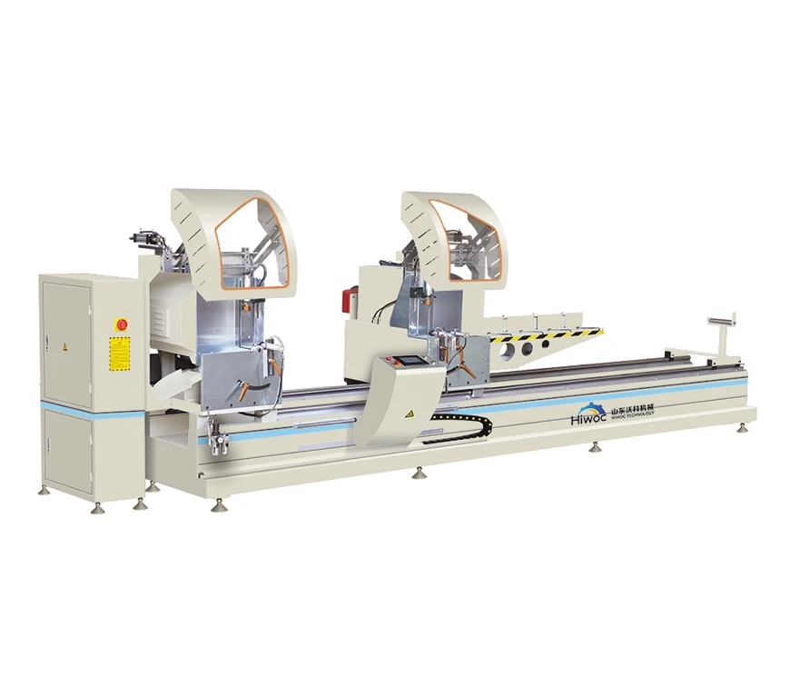 Automatic aluminium profile miter saw cnc double head cutting machine for 90 and 45 degrees