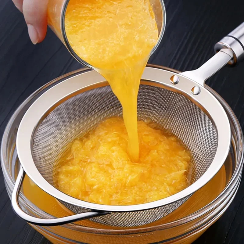 Joylife Food Grade 304 Stainless Steel Kitchenware Skimmer Floating Fat Oil Mesh Separator Colander Spoon