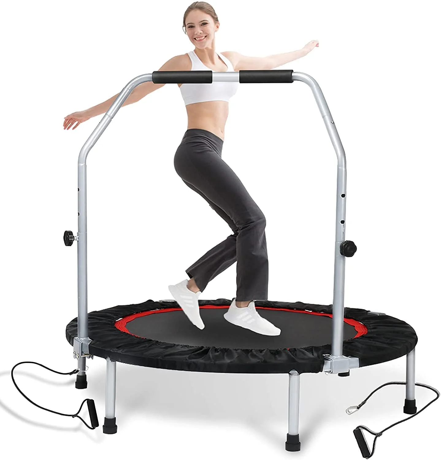 JTB003C Low Price Hot Selling Body Building Foldable Fitness Mini Jumping Trampoline, Jumping Fitness Trampoline