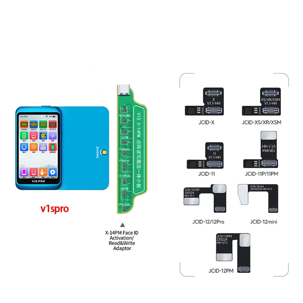 JC Non Removal Dot Matrix Flex Cable for IPhone X-14 PRO MAX Dot Projector Read Write Face ID Repair Flex Cable No Welding IC