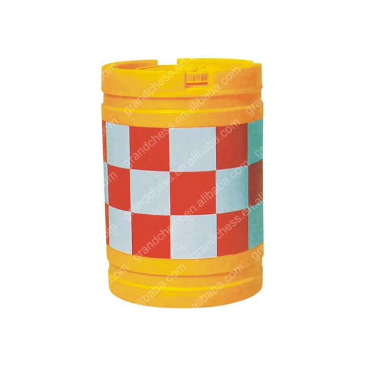 Anti Collision Water Filled Traffic Roadway Reflective Road Safety Barrier Plastic Barrels