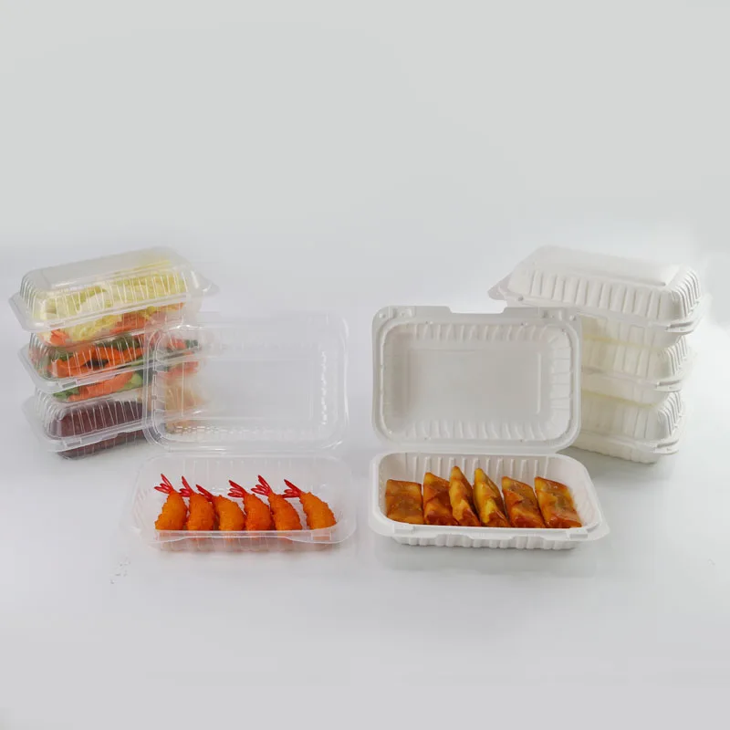 To go plastic containers for restaurant packaging Biodegradable food box microwave meal  lunch box storage containerheavy duty