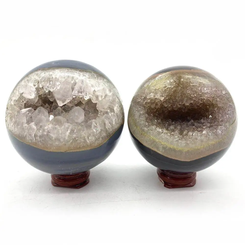 Best Selling High Quality Natural Agate Geode Sphere Crystal Ball