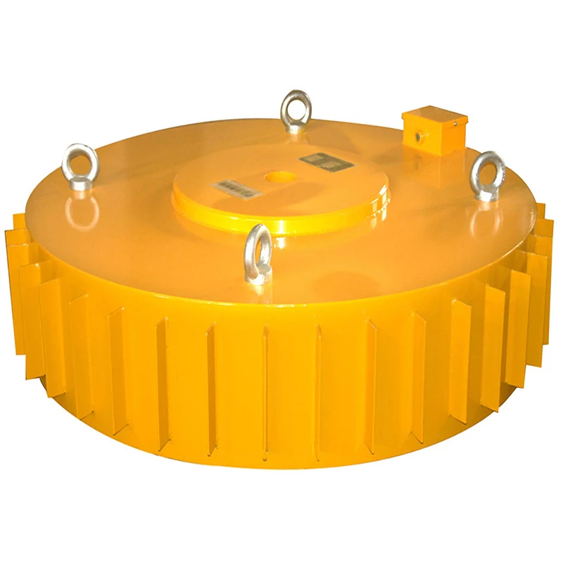 Electro magnet iron separator for conveyor belts